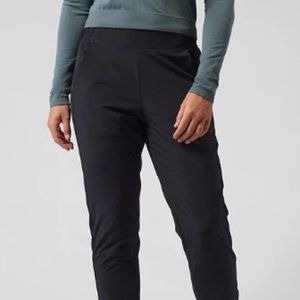 NWOT Athleta Brooklyn Lined Jogger Black Size 0